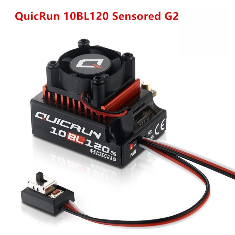 Rc Hobby Motor - FATJAY Hobbywing QUICRUN-10BL-120-G2 120A ESC contrôleur