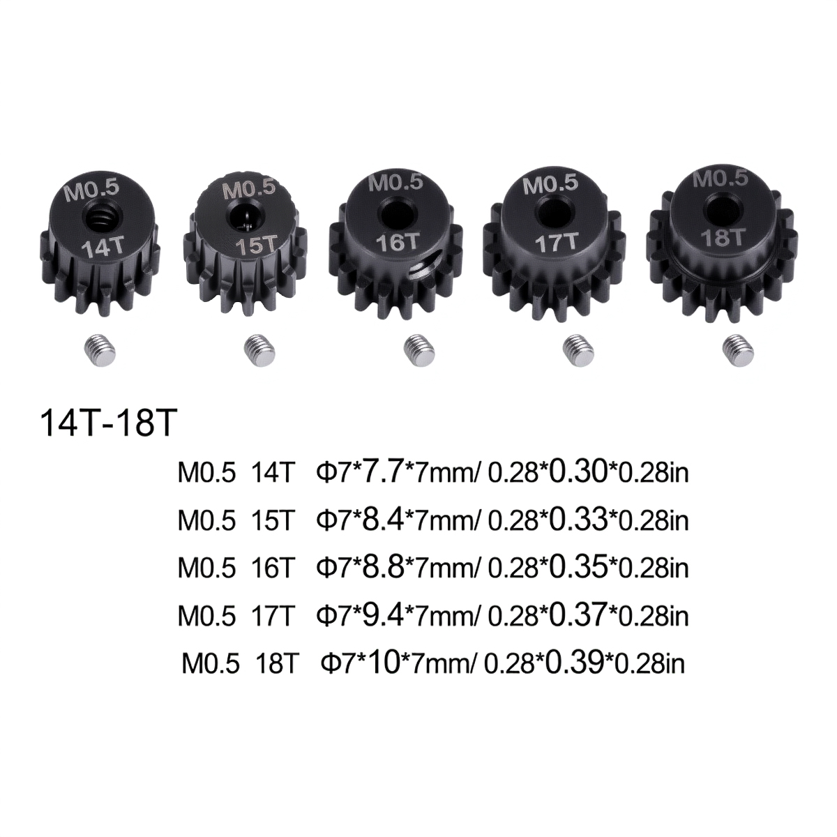 Pignon métallique M0.5 2mm 14T - Rc Hobby Shops avis et prix